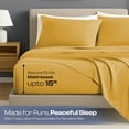 thumbnail image 4 of IR Imperial Rooms Solid Bed Sheet Set 1800 Series Kids Deep Pocket Soft Sheet Microfiber Ochre Twin 3 Piece, 4 of 8