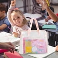 thumbnail image 4 of A4 Handheld Exam Paper Storage Transparent Tutorial Bag Large Capacity Thickened Document Bag Waterproof File Organizer for Primary and Middle School Students, 4 of 4