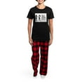 thumbnail image 4 of CafePress - Bffs And WINE Pajamas - Women's Short Sleeve Print T-Shirt and Pants Dark Cotton Pajama Set, 4 of 7