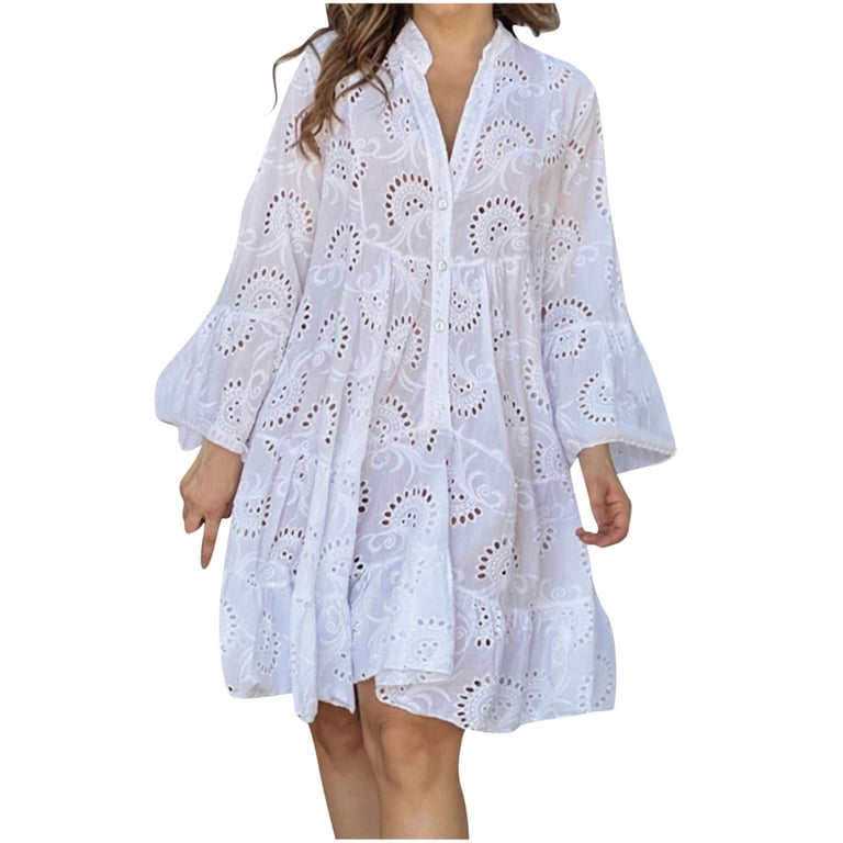 brown dresses long Casual Vacation Lantern Sleeve Slit Dress Maxi Women Maxi Dress at Amazon Women's Clothing store modest cocktail dress Size:8XL feminine charm that feels Peruvian Guinea Pigs Have