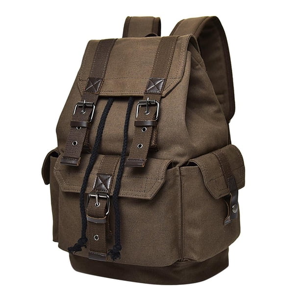 Sonducket de lona vintage para hombre, mochila, escolar, bolsa de camping, café Mochilas de mochilero
