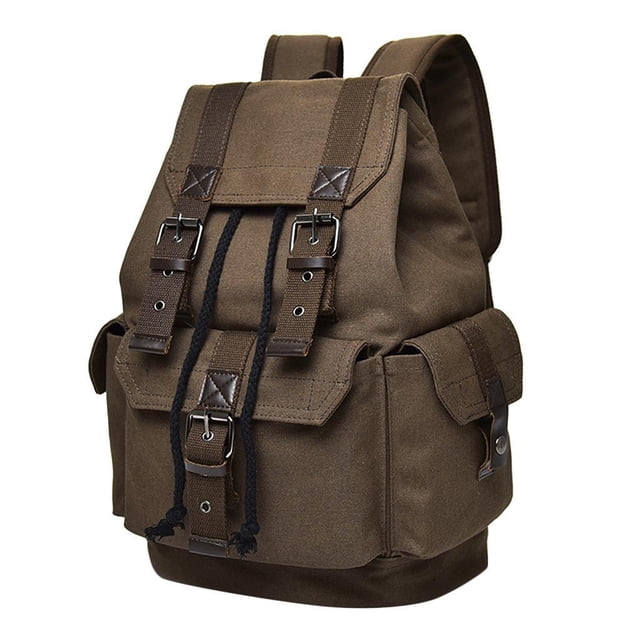 Sonducket de lona vintage para hombre, mochila, escolar, bolsa de camping, café Mochilas de mochilero