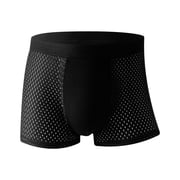 Mens Ball Pouch Underwear Boxers Briefs High Rise Jockstrap Bulge Enhancement Wicking Breathable Comfortable Cool Athletic Supporters for Men Oversized Size