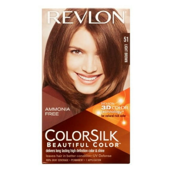 Revlon ColorSilk Hair Color, Light Brown