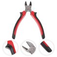 thumbnail image 4 of MasteelfCA Handheld Diagonal Cutters High Leverage Angled Pliers Handle Wire Cable Cutter Side Snips Flush Plier (Red), 4 of 7