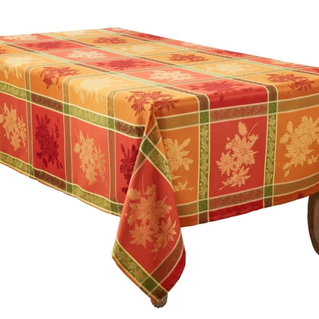 

Saro Lifestyle Elegant Jacquard Fall Leaves Tablecloth
