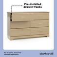 thumbnail image 3 of Storkcraft Brookside 6 Drawer Nursery Double Dresser, Driftwood, 3 of 13