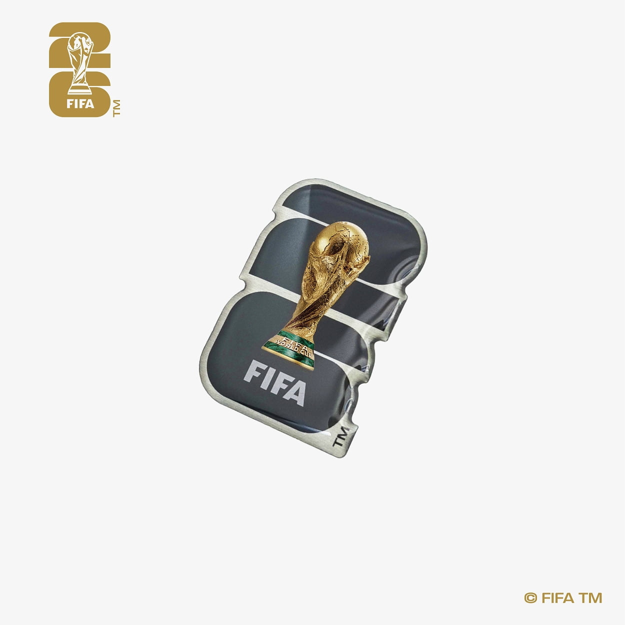 FIFA World Cup 2026 Soccer Official Emblem Collectible Pin, Black