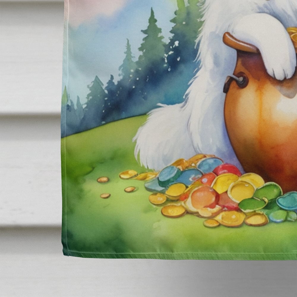 Samoyed St Patrick's Day House Flag 28 in x 40 in