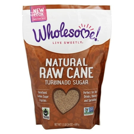 - (2 Pack) Wholesome! Organic Turbinado Raw Cane Sugar, 1.5 oz