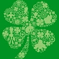 thumbnail image 2 of Boys' Marvel St. Patrick's Day Avenger Icons Clover Collage Graphic Tee Kelly Green Large, 2 of 4