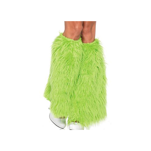 Leg Avenue Lime Green Furry Leg Warmers 3934LEG_G Neon Green