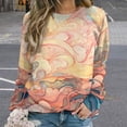 thumbnail image 2 of Simple Colored Ripple Mom Sweatshirt For Women Long Sleeve Pullover, 2 of 7