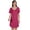 Pink, variant on Inkmeso Plain Swing Dress Knee Length Cotton Jersey Basic Dress w/ Patch Pocket