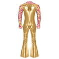 thumbnail image 2 of Alvivi Mens Metallic Jumpsuit Festival Party Jazz Rock Dance Performance Romper Bodysuit Gold XL, 2 of 5