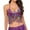 Purple, variant on Fewfanhot Sequin Hip Scarf Top for Women - Tassel Embellished Waist Chain Short Skirt for Belly Dance, Party & Festival Performance Wear