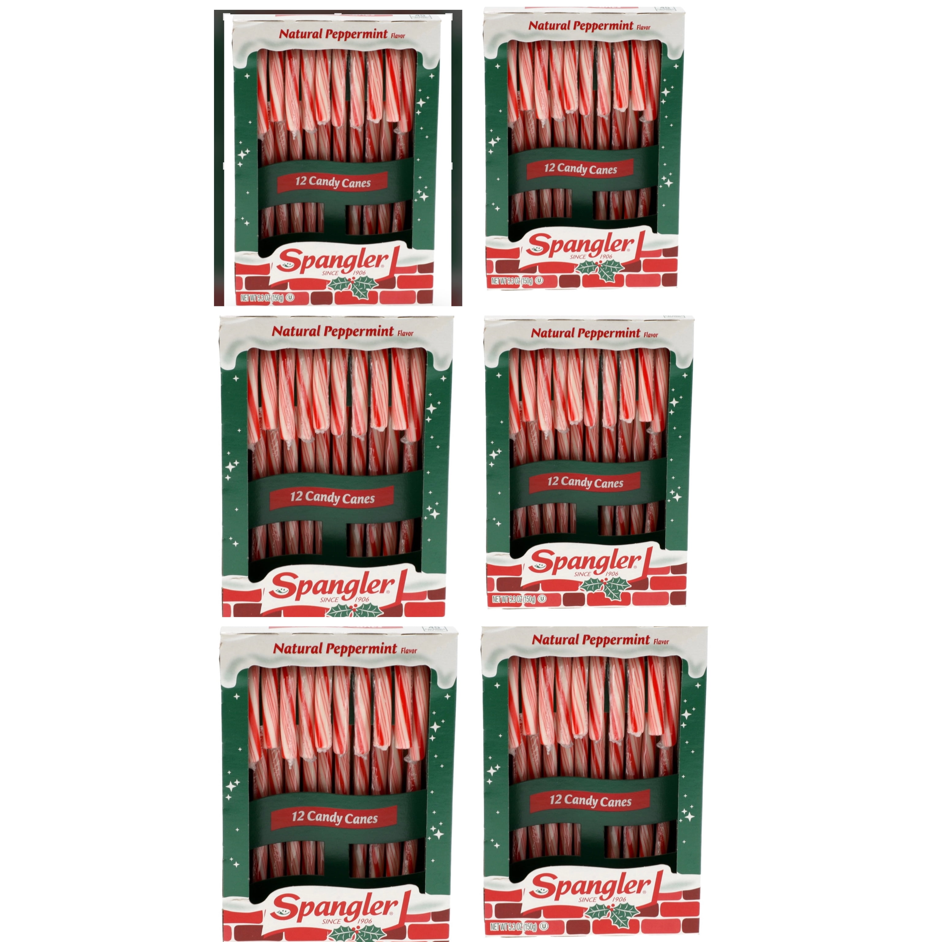 IOS Holiday Classic Red & White Peppermint Natural Flavor Candy Canes