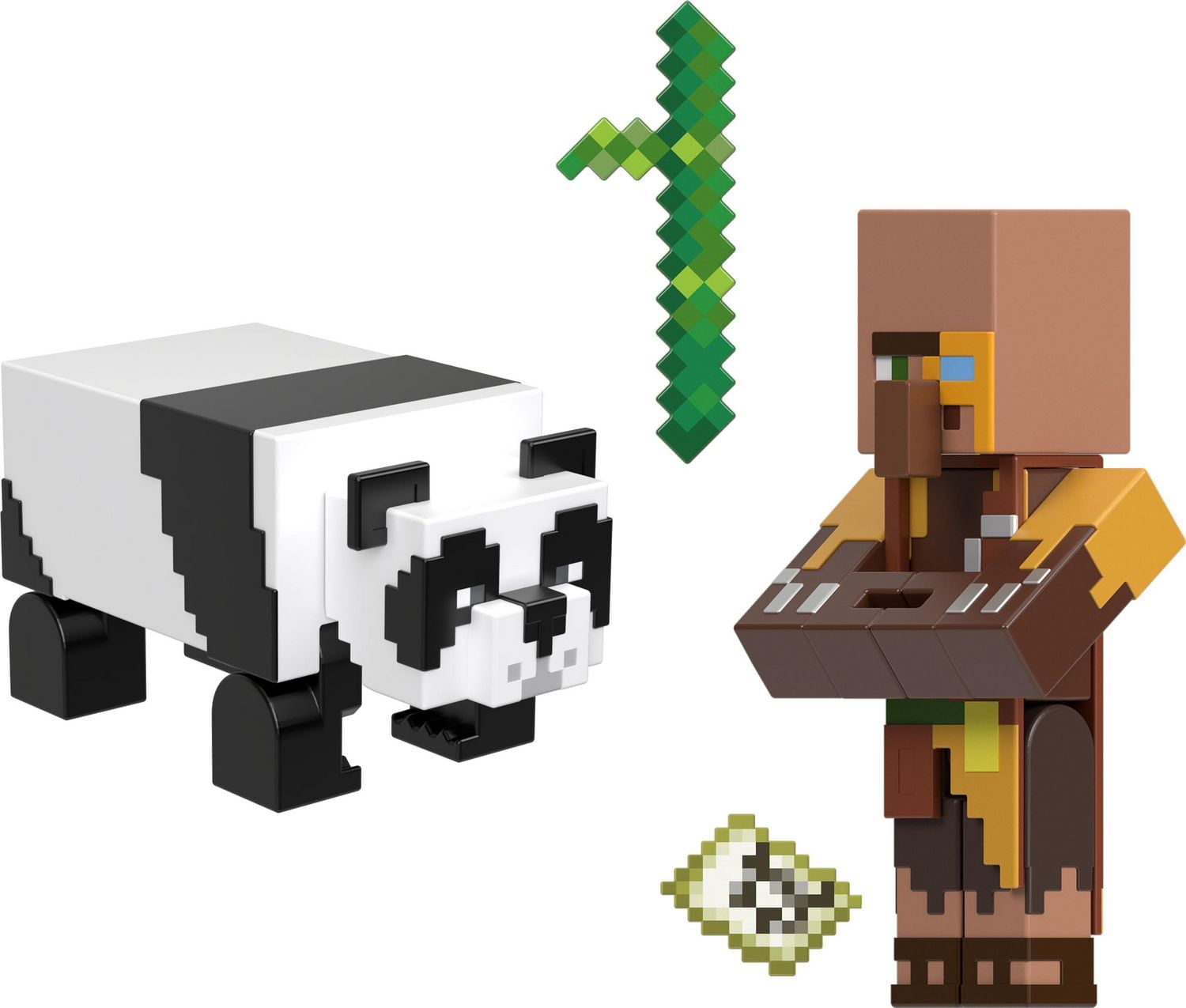 Minecraft Jungle Cartographer and Panda Figure 2pk