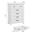 thumbnail image 2 of Soonbuy 5 Dresser for Bedroom, 41.3" Tall Vertical Drawer Dresser with Storage Freestanding, Wooden Closet Storage Chest for Living Room, Bedroom, Entryway, 2 of 4