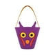 thumbnail image 4 of Bolsas de Halloween Bolsa de regalo para niños Ligera Reutilizable Multiuso para niños Favores de fiesta portátiles Tienda de juguetes Bolsa de asas Violeta mayimx Cesta de Halloween, 4 of 9