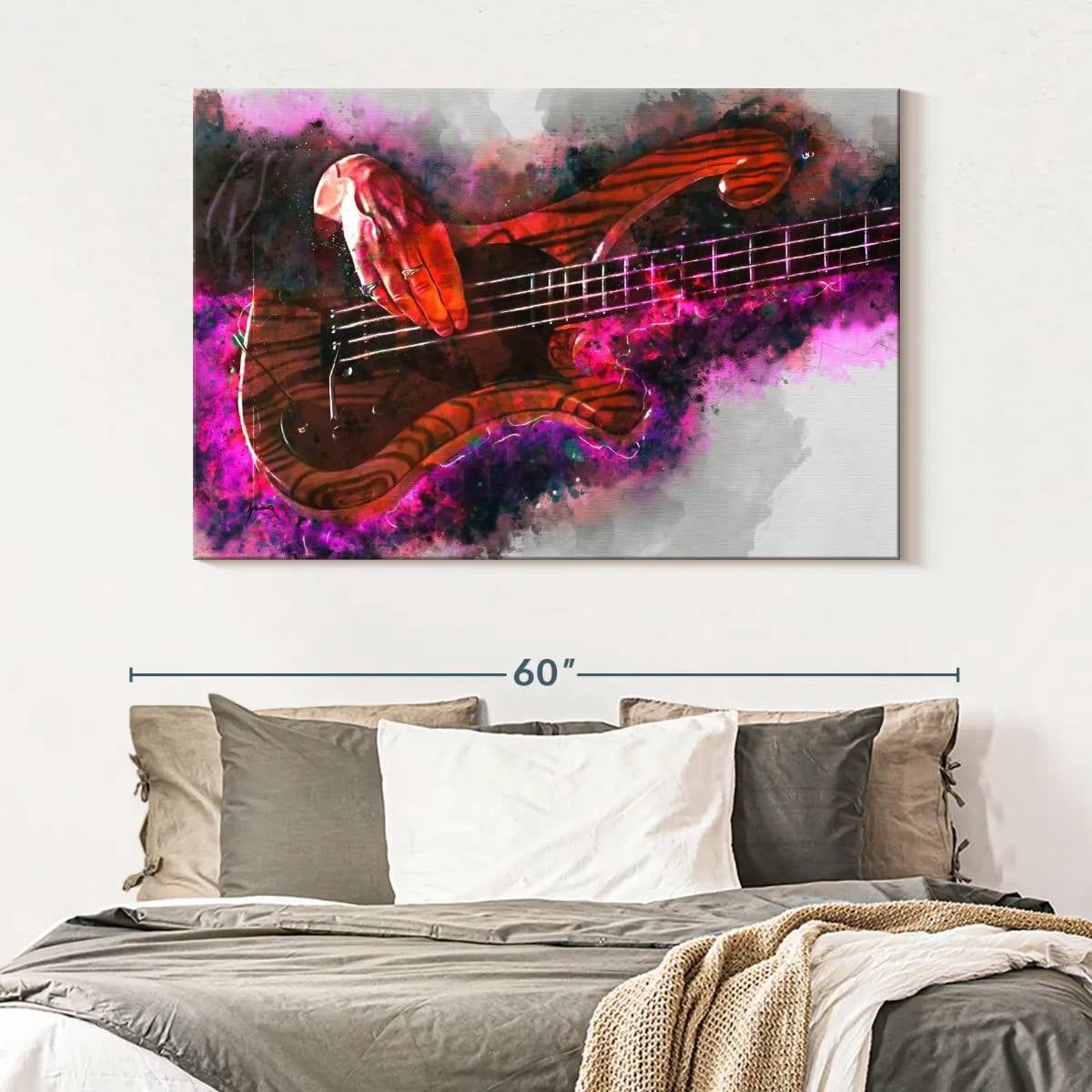 Elephant Stock Les Claypool's Bass Guitar Wall Art - Horizontal