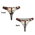 thumbnail image 3 of Balery Flower Cat Couple Tangas de Algodón para Mujer con Estampado – Ropa Interior Sexy, Transpirable, G-string-Medium, 3 of 6