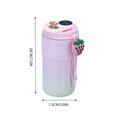 thumbnail image 3 of Vacuum Insulated Tumbler with Temperature Display Stainless Steel Coffee Mug 410ml/14oz Insulated Coffee Cup Portable Thermal Cup with Leak Proof Lid for Home Office Car Outdoor Camping, 3 of 9