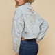 thumbnail image 5 of Chaquetas de mezclilla para mujer Abrigo casual de moda Bolsillos Botón Sólido Manga larga Sin capucha Tops Chaqueta Abrigo de mezclilla Odeerbi ODB-2, 5 of 9