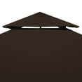 thumbnail image 3 of vidaXL 2-Tier Gazebo Top Cover 9.1 oz/yd² 9.8'x9.8' Brown, 3 of 5