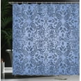 thumbnail image 3 of Ambesonne Oriental Shower Curtain, Curly Mandala Flowers Art, 69"Wx84"L, Slate Blue, 3 of 4