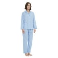 thumbnail image 3 of Kolipajam 100% Cotton Pajamas for Women Long-Sleeve Pjs Cozy Button Down Boyfriend Sleepwear L, 3 of 6