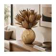 thumbnail image 4 of Sculpted Textured Metal Vase for Living Room Decor - Decorative Flower Vase for Home, Bedroom, and Office Desk Decor - Modern House Accent for Entryway Table Display - 11", Gold, 4 of 15