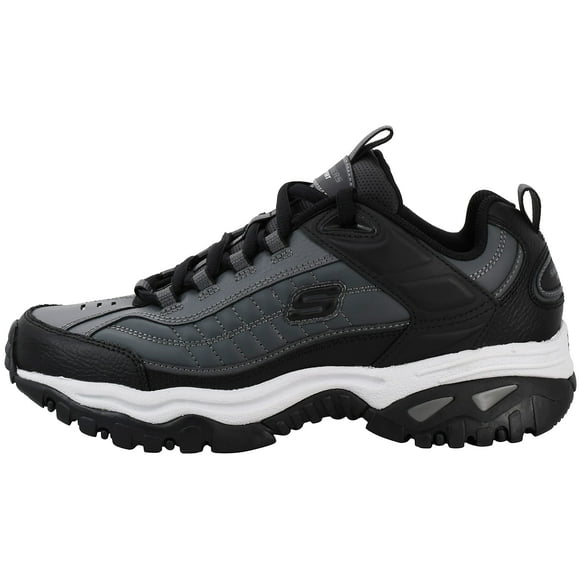 Skechers Sport Men's Energy Afterburn Lace-Up Sneaker,Black/Gray,8 XW US