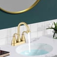 thumbnail image 2 of 19"x16" Oval Undermount White Ceramic Lavatory Vanity Sink Acid-Resistant Solid Construction Modern Look for Bathroom, 2 of 6