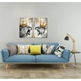 thumbnail image 6 of Visual Art Decor 2-Piece Animal King Framed Canvas Wall Art Painting, 32x24 Inches, 6 of 13
