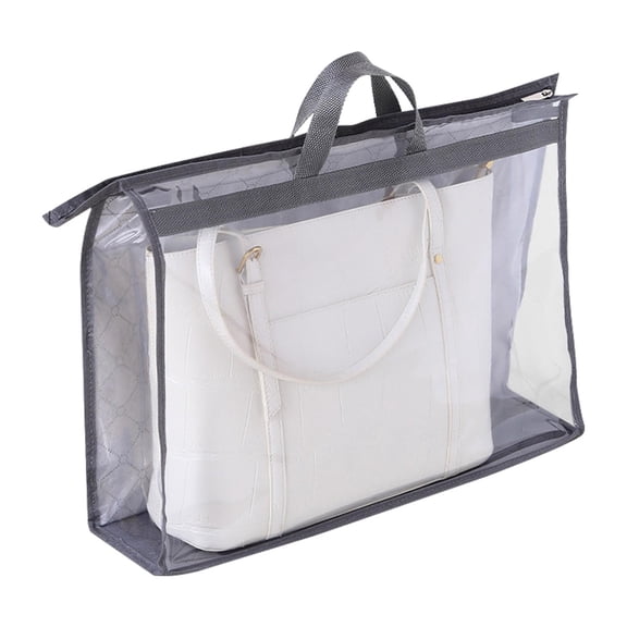 Pyaiiner Storage Bag Transparent Organizer Hanging Closet Organizer Bag Storage Bag Dust Bag Dust Bag Moisture Resistant Hanging Organizer Gray