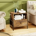 thumbnail image 4 of Costway Ensemble de 1 Table de Nuit avec Station de Recharge Table de Chevet avec Tablette de Rangement Table d'Appoint, 4 of 10
