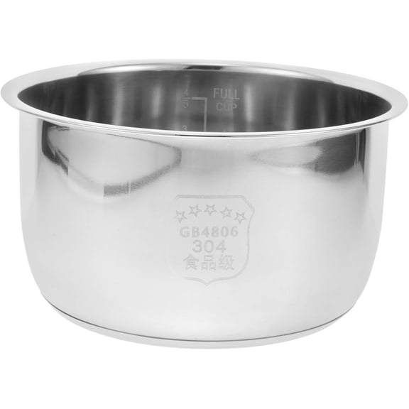 304 Stainless Steel Rice Cooker Inner Lid Replacement Part 8.27 Inch Cooking Pot Compatible with Various Pressure and Electric Cookers