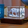 thumbnail image 2 of 3D Crystal Jaguar, 2 of 5