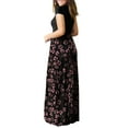 thumbnail image 4 of HAOMEILI Women Short Sleeve Loose Plain Maxi Dresses Casual Long Dresses with Pockets, 4 of 7