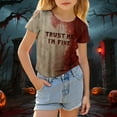 thumbnail image 5 of Weebloom Kids Halloween Shirts Boys Girls Graphic Tee Short Sleeve Tops for Everyday Wear and Party Cute Casual Shirts for Age 3-13 Years Comfortable Seasonal Outfit Outwear,3-4 Years, 5 of 9