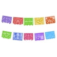 thumbnail image 5 of Papel picado DECORAMEC PAPEL PICADO Guirnaldas 5 tiras de 5 metros diseño de bodas colores vibrantes, 5 of 5