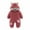 Watermelon Red, variant on Lilgiuy Autumn Winter Infant Toddler Baby Long Sleeve Animal Ear Hooded Romper Zipper Jumpsuit，Pink,6-9 Months for 2022