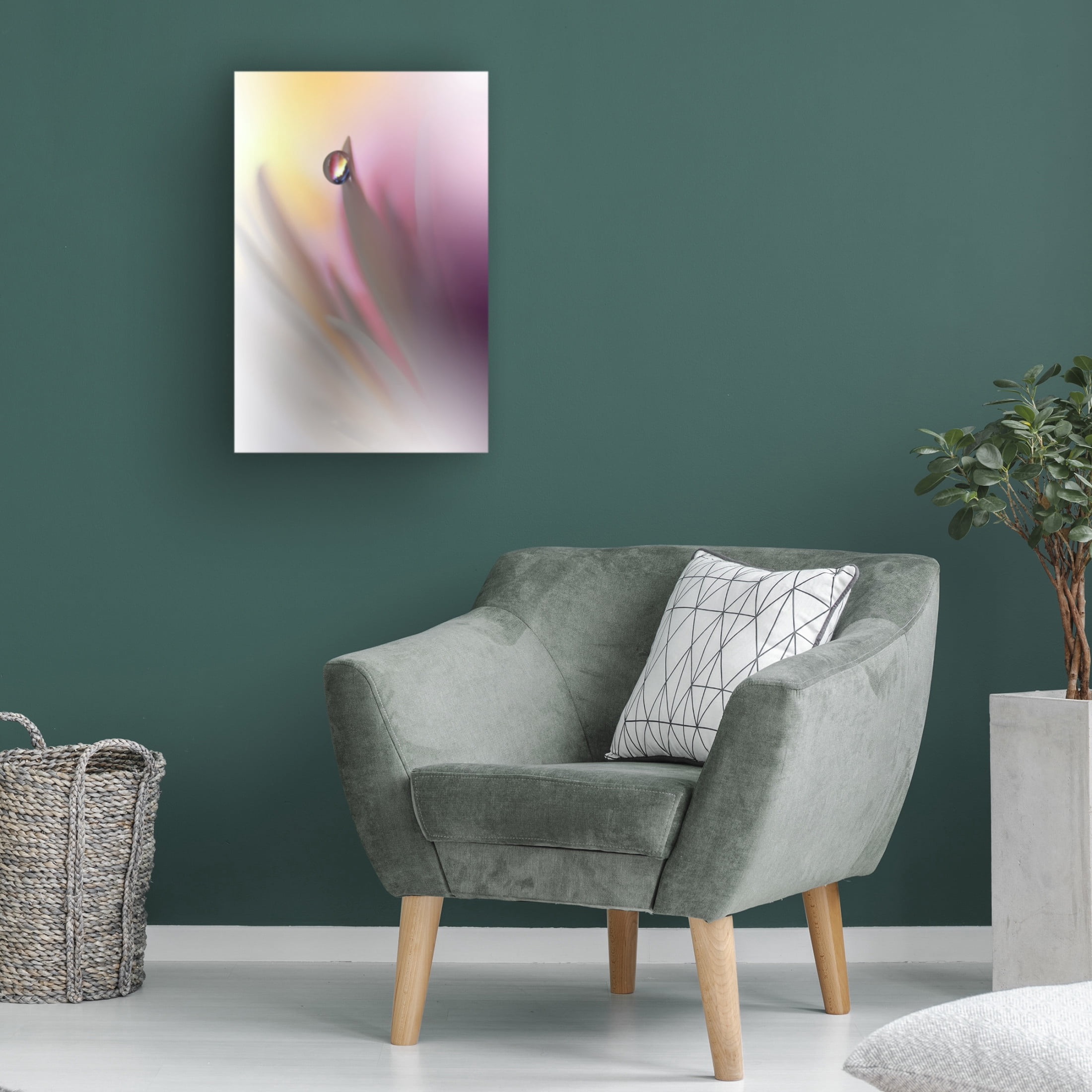Canvas Wall Art - Juliana Nan 'Abstract Illusion ' Wall Art for Living Room, Bedroom, or Office Décor by Trademark Fine Art - 22 x 32 Inches