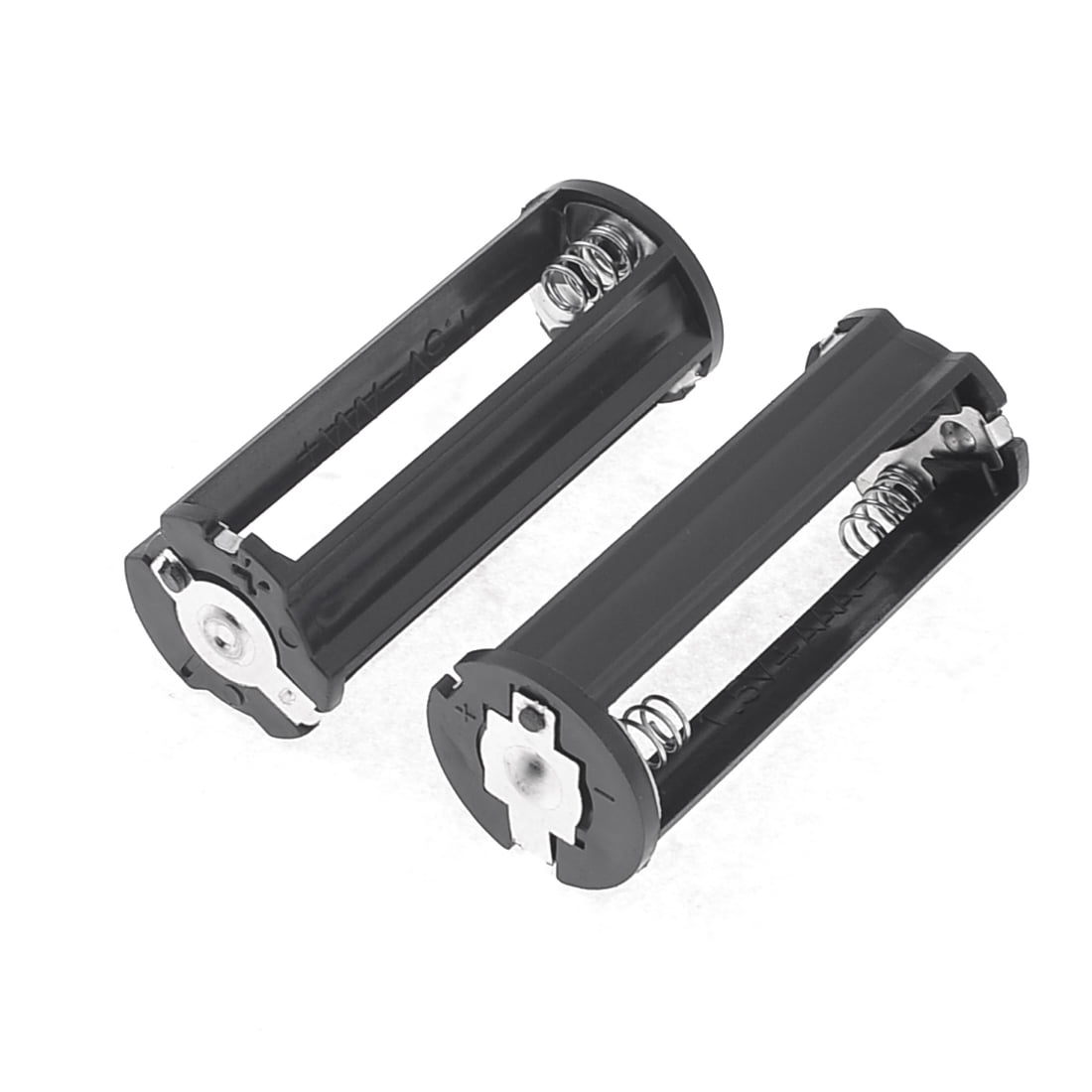 2 Pieces 3XAAA Cylinder Battery Holder for 3 x 1.5V AAA Batteries Flashlight Torch