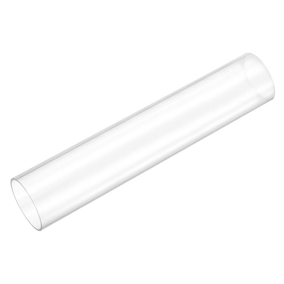 Uxcell Rigid Round Clear Tubing 28mm(1 1/8") ID x 32mm(1 1/4") OD x 0.5Ft(150mm) Length Plastic Tube