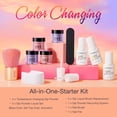 thumbnail image 2 of AZUREBEAUTY Color Changing Dip Powder Nail Kit, Glitter Pink Blue Purple Orange, Base/Top Coat Activator, Gift, 2 of 8