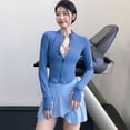thumbnail image 3 of Chaqueta deportiva Ropa de yoga ajustada para mujer Camiseta de manga larga con cremallera Cárdigan ajustado Ropa de entrenamiento para correr, 3 of 5