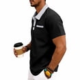 thumbnail image 5 of TKKCS Mens Polo Shirts with Pockets Short Sleeve- Moisture Wicking Performance Casual Summer Golf Shirts Black Size 3XL, 5 of 8