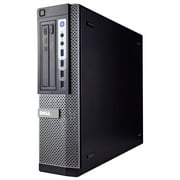 Dell OptiPlex Desktop Computer PC w/RGB Lighting, Ultra-Fast Intel i5 Quad-Core, 8GB RAM, 500GB SSD, DVD-RW, Windows 10 Home, WiFi, Includes 24 Monitor and Periphio 4-in-1 Kit